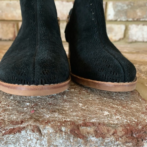 Vince Camuto. | Perforated Black Ankle Booties - Picture 9 of 12